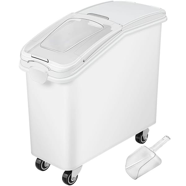 Rice Storage Container, 80L Capacity Dog Food Dispenser Bin, Kitchen Ingredient Cereal Flour Storage, Pet Food Bin
