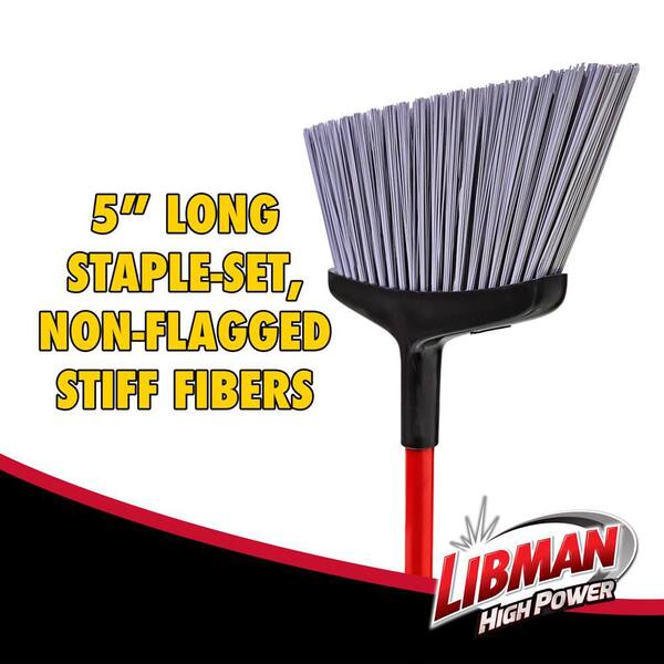 Libman 15 In. High Power Rough Surface Angle Broom With