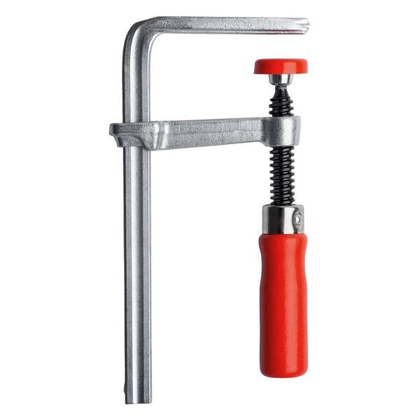 BESSEY 4-11/16 in. Capacity 2-5/16 in. Throat Depth 400 lbs. Clamping Force Wooden Handle Screw Clamp