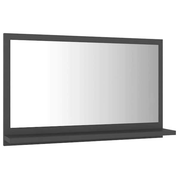 Unbranded 23.6 in. W x 14.6 in. H Rectangular Wood Framed Wall Mount Modern Decor Bathroom Vanity Mirror