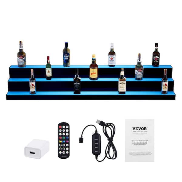 DMD85 bottle vitrine ボドルジャー　ライト　照明 VEVOR 54-Bottles LED Lighted Liquor Bottle Display 60 in