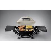 Q 1200 1-Burner Portable Tabletop Propane Gas Grill in Green with Built-In Thermometer
