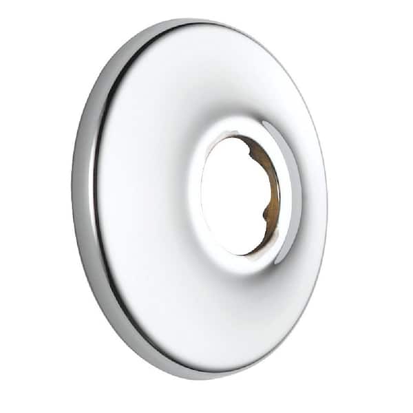 Delta 2.5 in. Brass Shower Arm Flange in Lumicoat Chrome