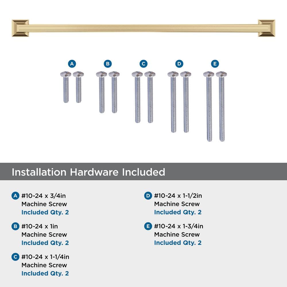 Champagne Bronze 18" Traditional Appliance Pull with Mounting Hardware