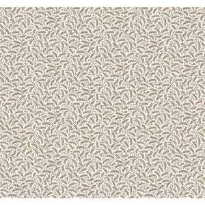 Hickory Smoke Cossette Paper Unpasted Nonwoven Wallpaper Roll 60.75 sq. ft.