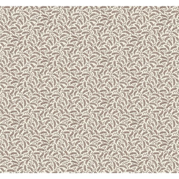 Seabrook Designs Hickory Smoke Cossette Paper Unpasted Nonwoven Wallpaper Roll 60.75 sq. ft.