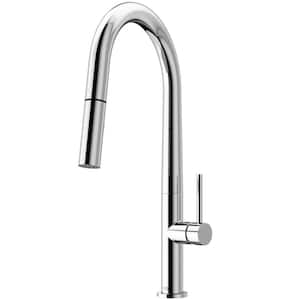 Greenwich Single Handle Pull-Down Sprayer Kitchen Faucet in Chrome