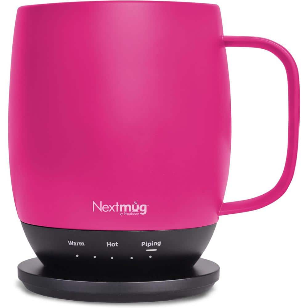 14 oz. Pink Stainless Steel Ceramic Self Heating Mug Latte Cups