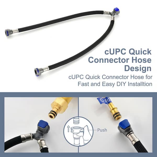 8 in. Widespread 2-Handle Bathroom Faucet with Waterfall in Matte Black