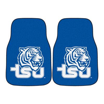 NCAA Tennessee State University 17 in. x 27 in. 2-Piece Set of Carpet Car Mats