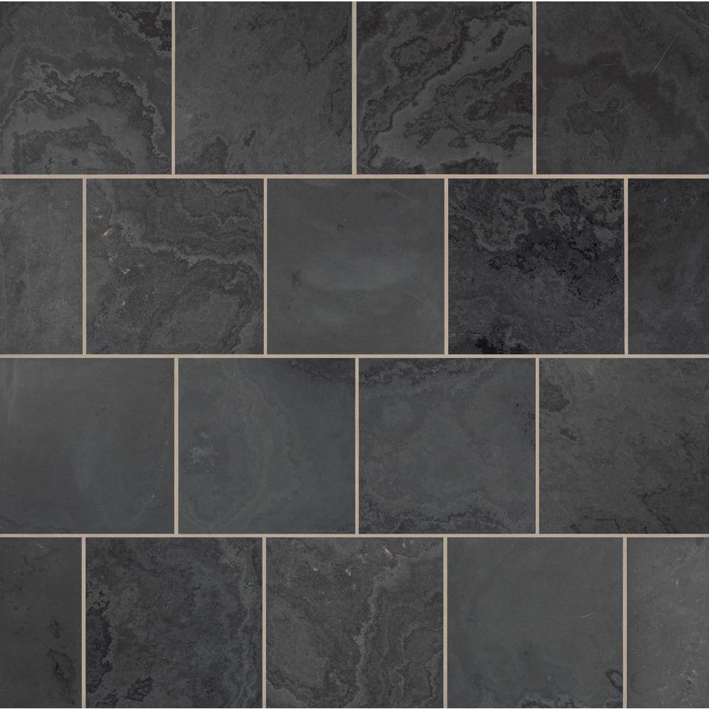 Montauk Black 12 in. x 12 in. Honed Slate Floor and Wall Tile (10 sq. ft./Case) price history on PriceWatchPro