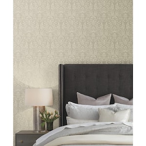 Brown Metallic Paradise Paper Unpasted Wallpaper, 20.8-in. by 33-ft.