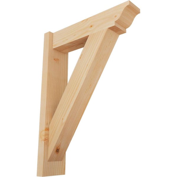 Ekena Millwork 6 in. x 28 in. x 20 in. Douglas Fir Traditional Smooth Outlooker