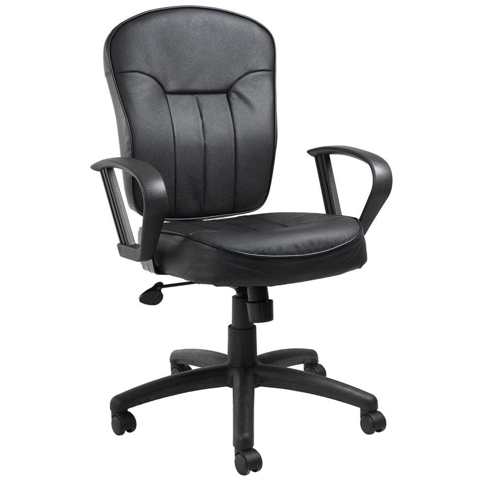   Basics Padded Office Desk Chair with Armrests