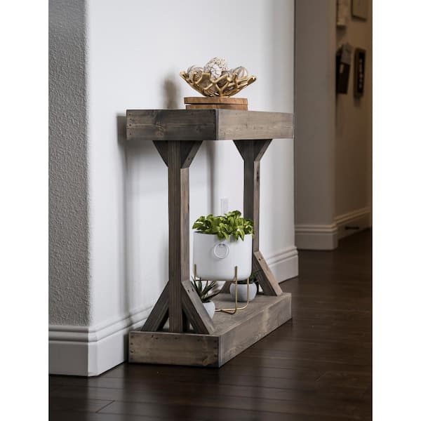 Barb small console table solid deals wood