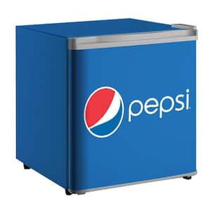 1.6 cu. ft. Mini Fridge Blue with Cola Logo without Freezer