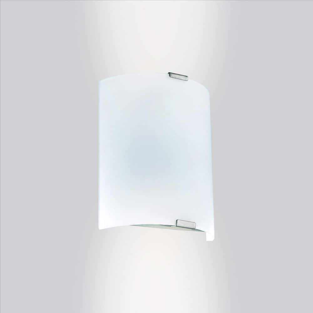 White Glass Dimmable LED Wall Sconce