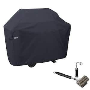 70 in. L x 26 in. D x 48 in. H BBQ Grill Cover with Coiled Grill Brush and Magnetic LED Light Included
