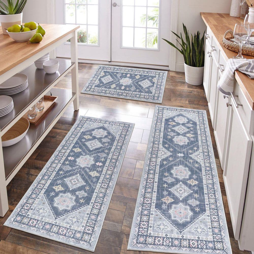 Boho Kitchen Mats Set of 3