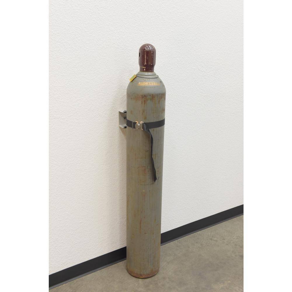 Steel Wall-Mounted Cylinder Bracket with Strap