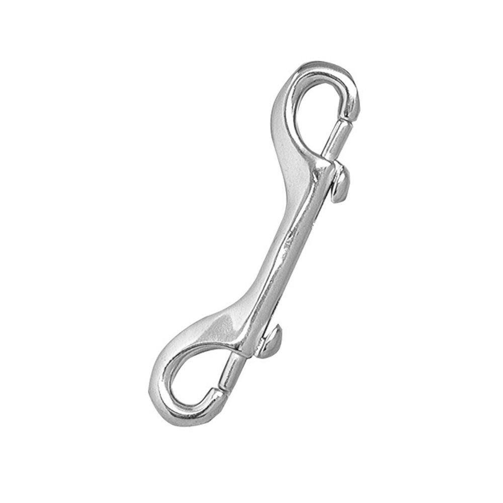 Lehigh 80 lb. 49/16 in. NickelPlated DoubleEnded Bolt Snap Hook