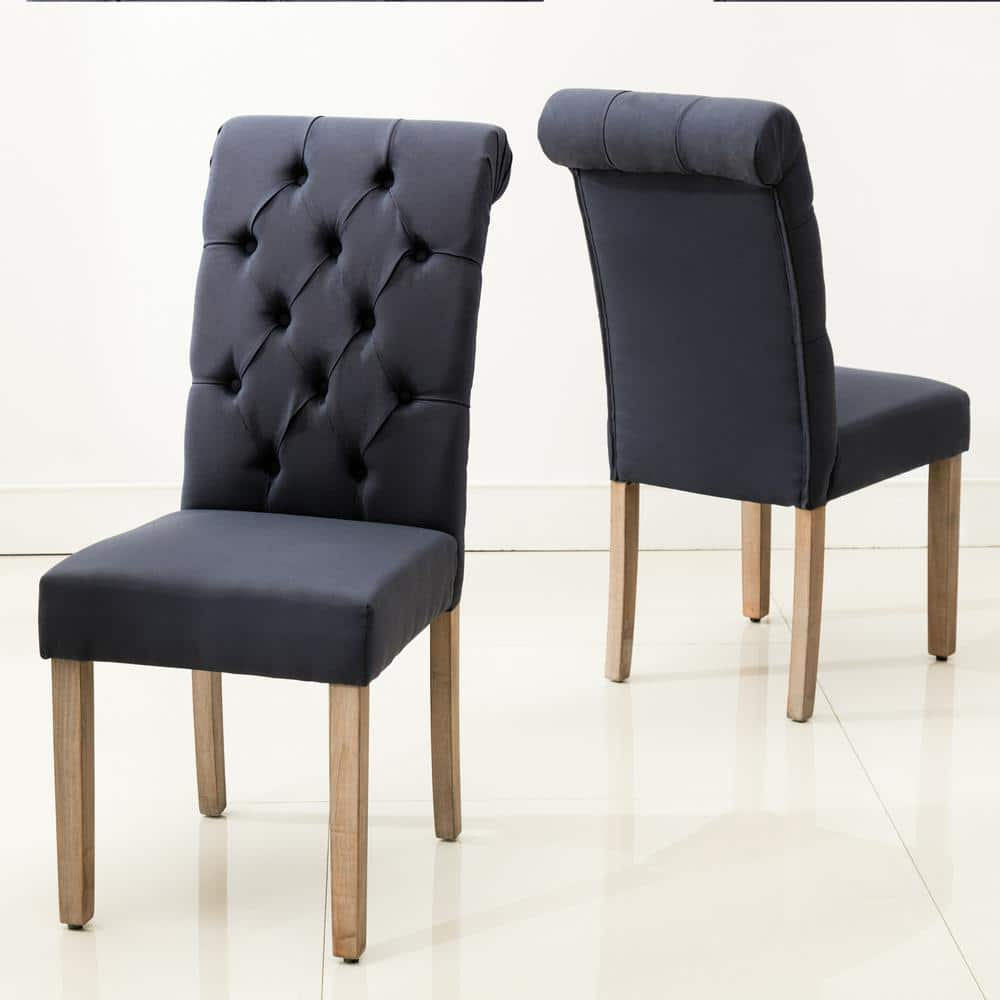 jocelyn roll top tufted upholstered side chair