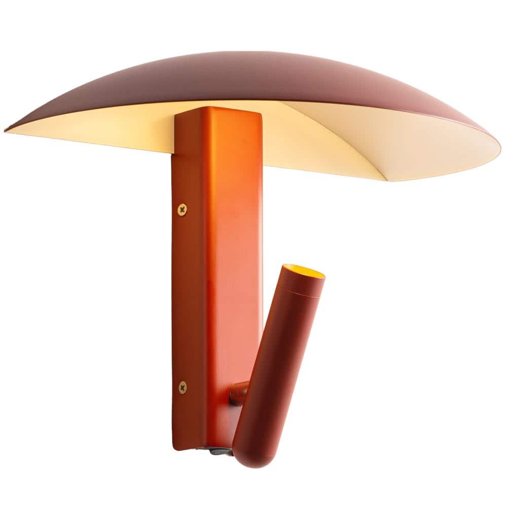 Modern Red Dual-Light Wall Sconce with Adjustable Reading Light and Wide Dome Shade price history on PriceWatchPro