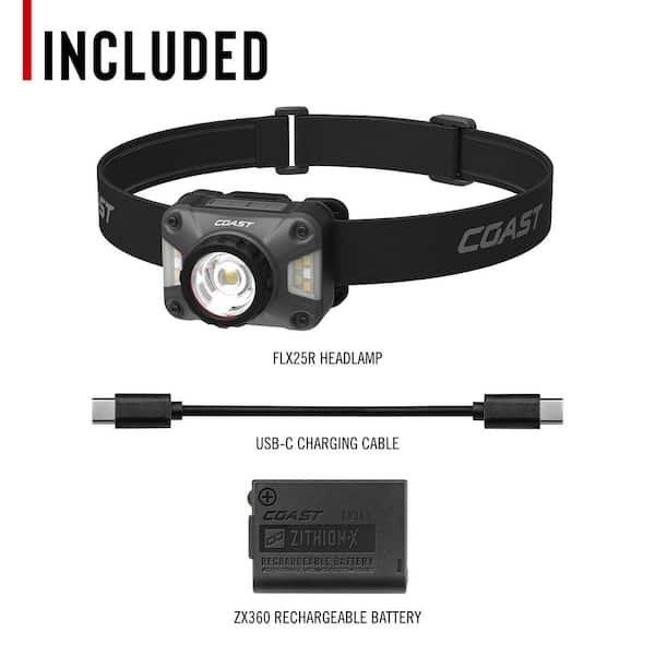 Coast FLX25R 1500 Lumens Rechargeable Flashlight with Voice