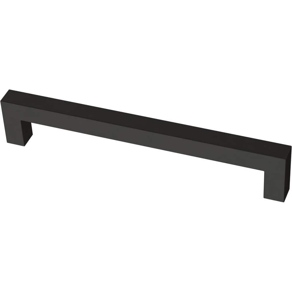 Simple Modern Matte Black Rectangular Cabinet Handle Bar