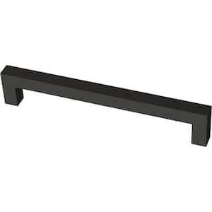 Simple Modern Square 6-5/16 in. (160 mm) Matte Black Cabinet Drawer Pull (10-Pack)