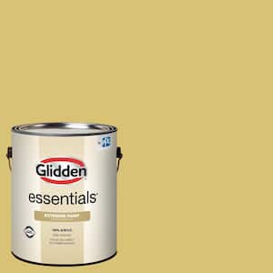 1 Gal. PPG1109-4 Citrus Yellow Satin Exterior Paint with Primer