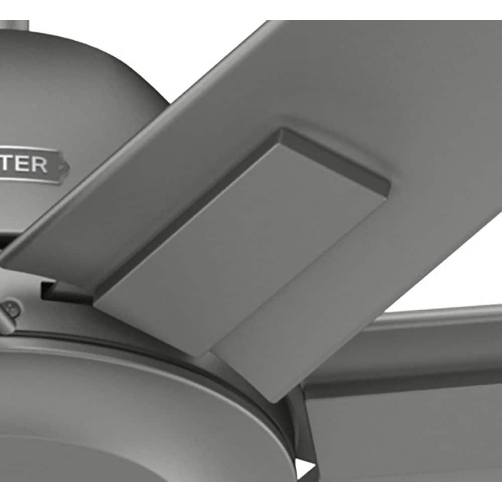Downtown 72" Matte Silver 7-Blade Ceiling Fan with Remote