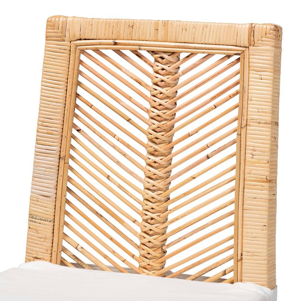 Bohemian Paradise Natural Brown Rattan Dining Chair Set