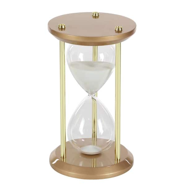 large wooden hourglass