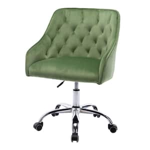 Green Fabric Task Chair with Arms