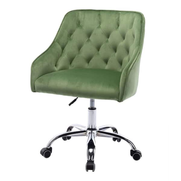 wetiny Green Fabric Task Chair with Arms