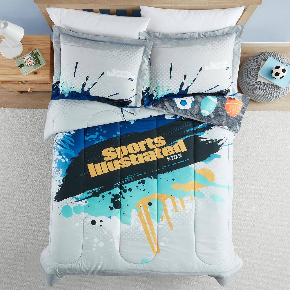 Twin Reversible Sports Illustrated Kids Microfiber Bedding Set