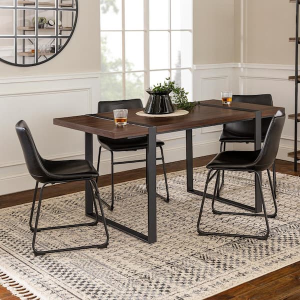 faux leather dining room set