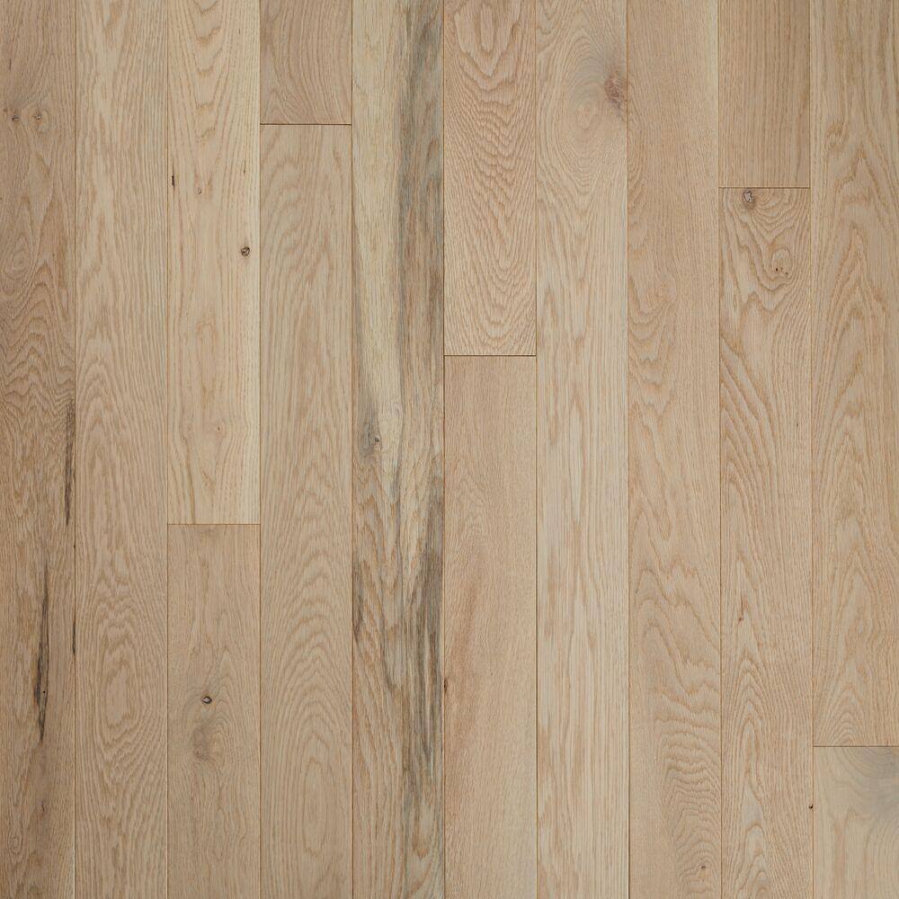 Bruce Take Home Sample - 5 in. W x 7 in. Plano Taupe 4 in. Wide Solid Oak Hardwood Flooring, Medium