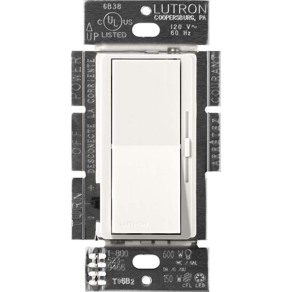 White Diva Dimmer Switch for Magnetic Low Voltage, 800-Watt, Single-Pole/3-Way, Glacier White (DVSCLV-103P-GL) price history on PriceWatchPro