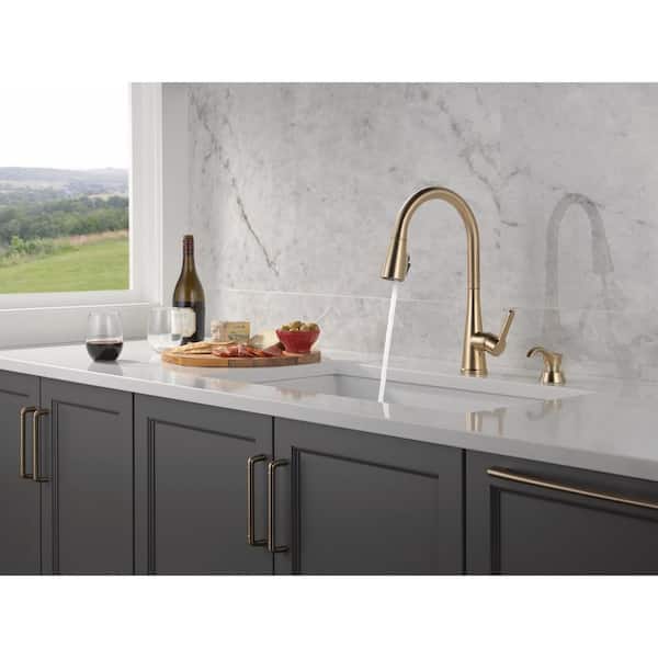 Delta Greydon Gold Single Handle Pull-Down Sprayer Kitchen Faucet