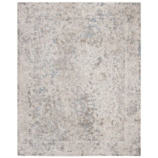 Mirage 9 ft. x 12 ft. Blue/Gray Distressed Oriental Area Rug