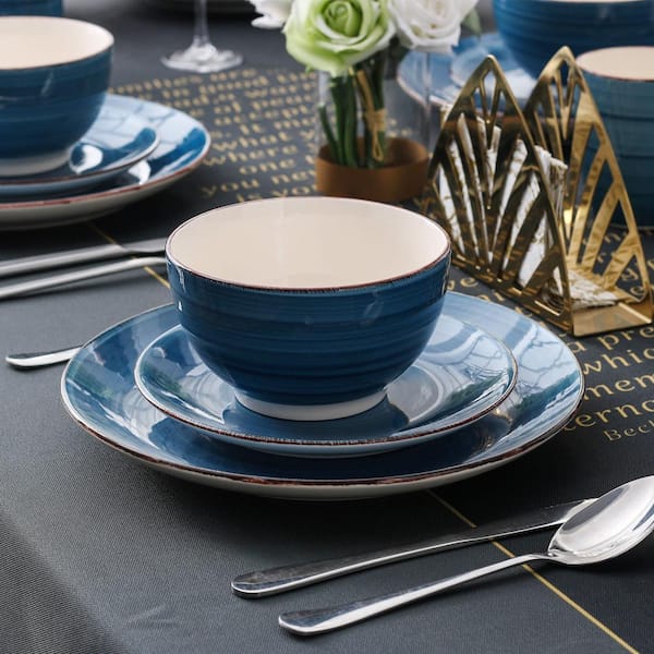vancasso Bella 16- Piece Blue Porcelain Dinnerware Sets (Service