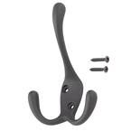 Matte Black Triple Robe Hook