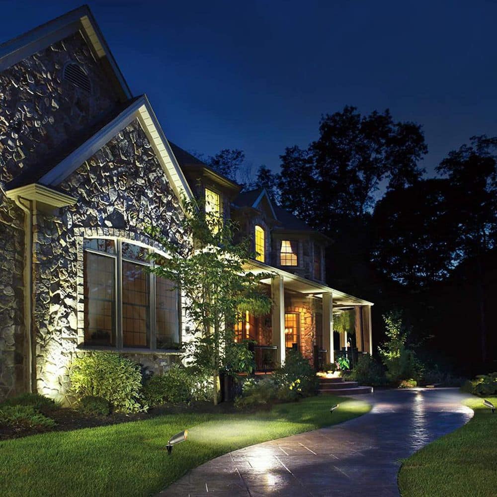 Dark Bronze Low Voltage Outdoor Landscape Spot Light Pack