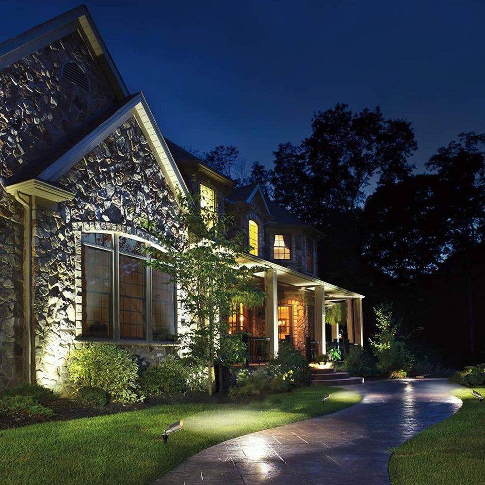 Dark Bronze Low Voltage Outdoor Landscape Spot Light Pack