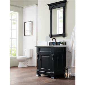 Brookfield 26 in. W x 23.5 in. D x 34.3 in. H Single Bath Vanity in Antique Black with Serena Quartz Top