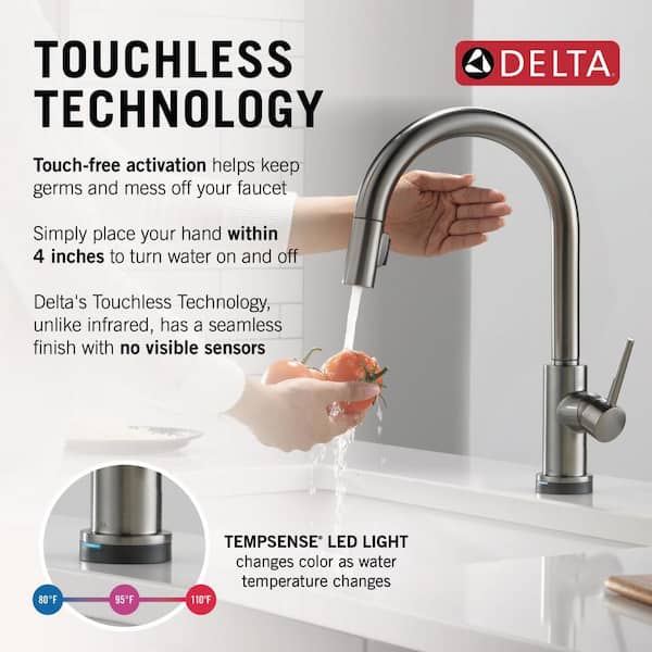 Delta touchless kitchen faucet discount