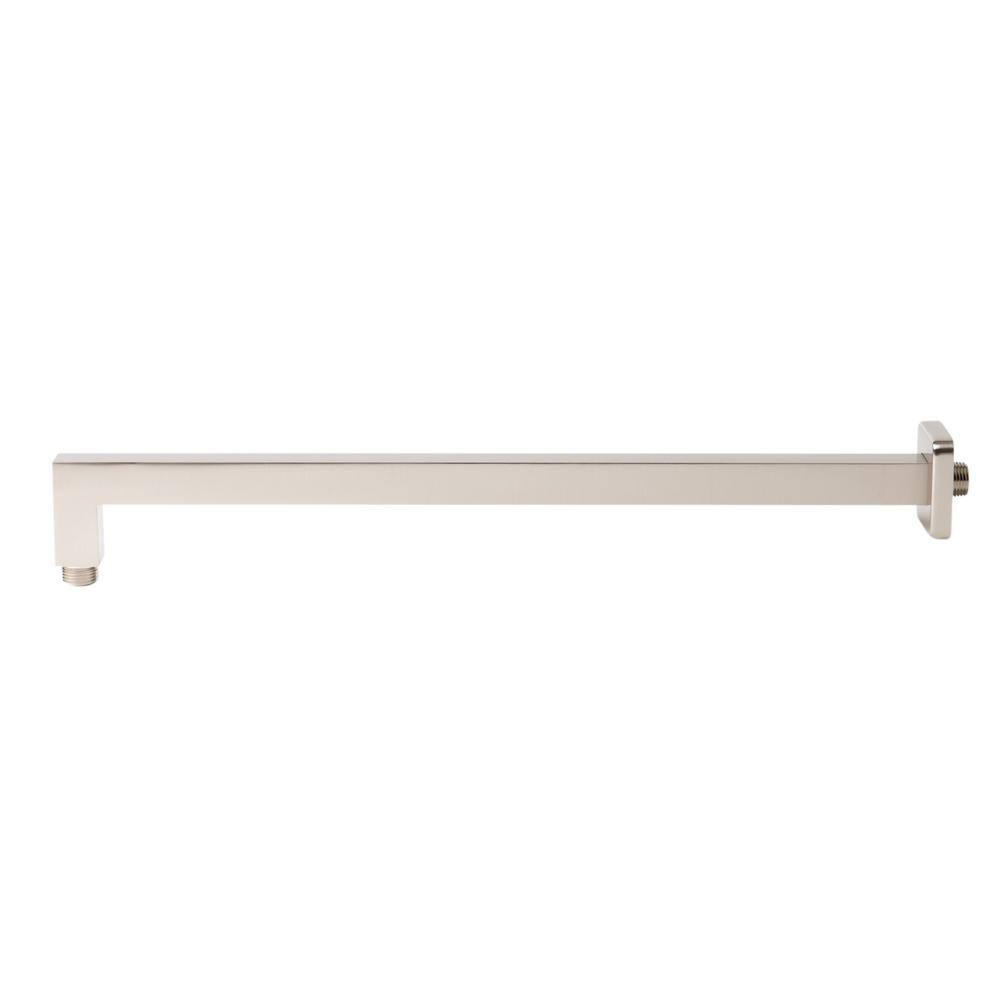 Brushed Nickel 20" Square Wall Mounted Shower Arm