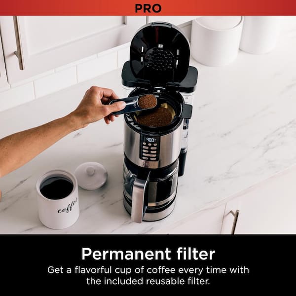 Ninja DCM201CP Programmable XL 14-Cup Coffee Maker PRO with Permanent  Filter, 2 Brew Styles Classic & Rich, Delay Brew, Freshness Timer & Keep  Warm